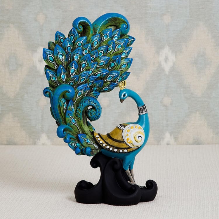 Malhar Abstract Peacock Figurine