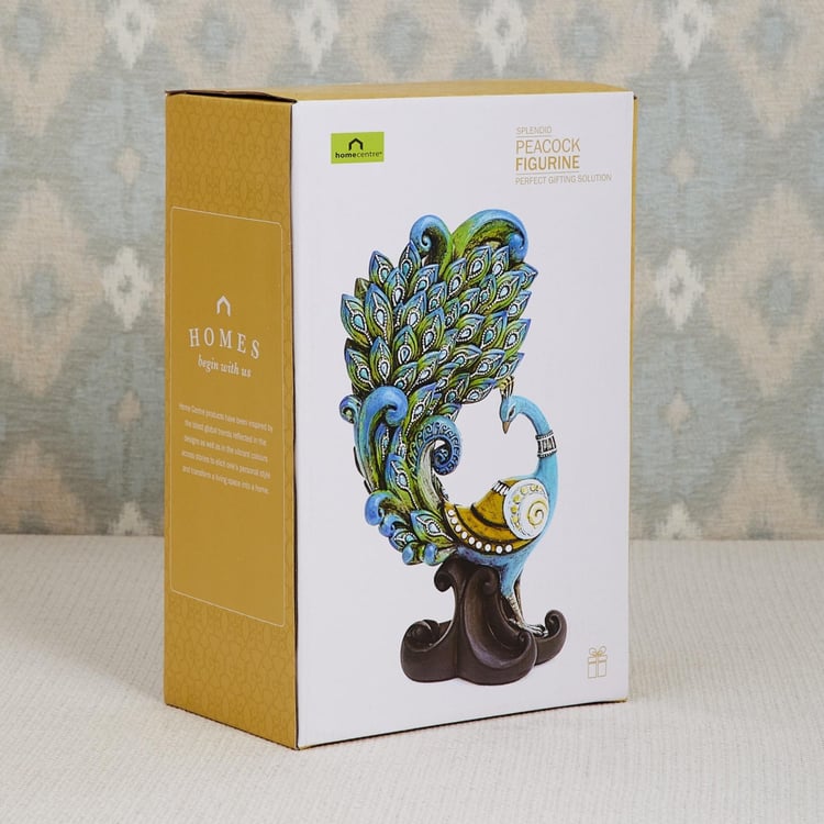 Malhar Abstract Peacock Figurine