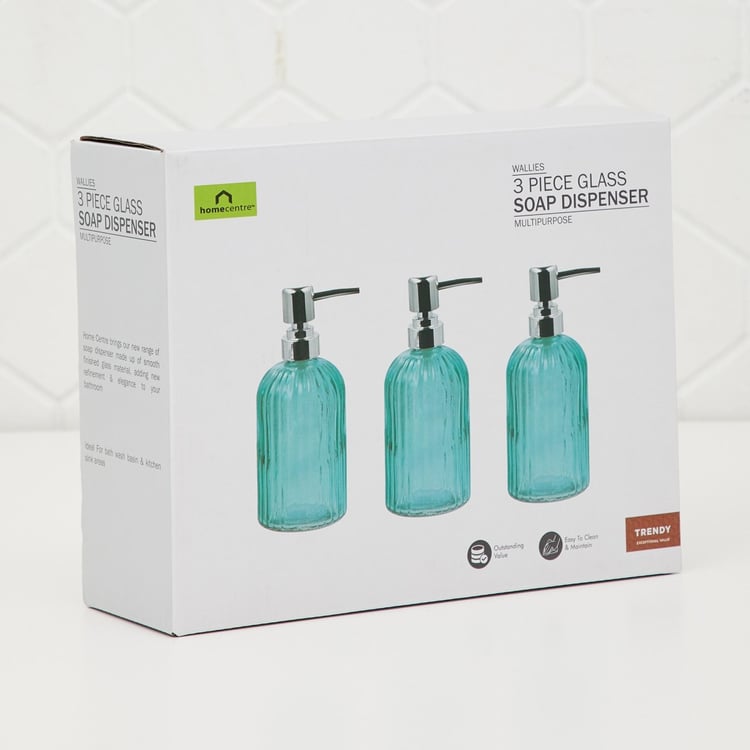 Wallies Swirl Soap Dispensers - Set of 3