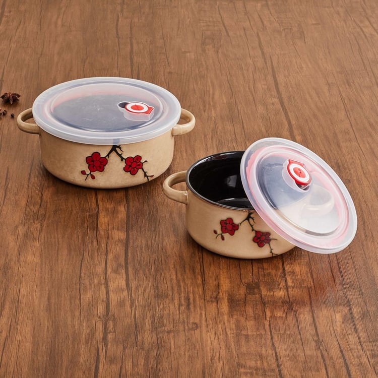 Caraway Stoneware Casserole With Lid