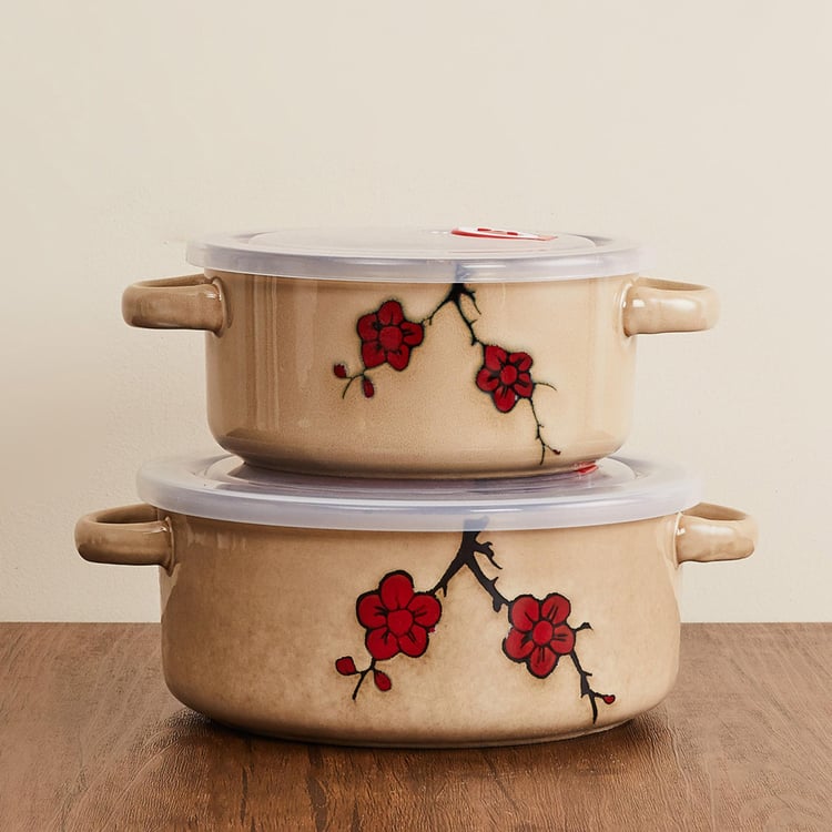 Caraway Stoneware Casserole With Lid