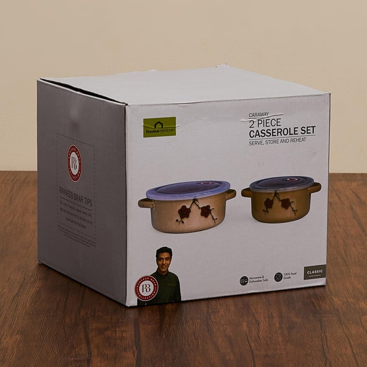 Caraway Stoneware Casserole With Lid