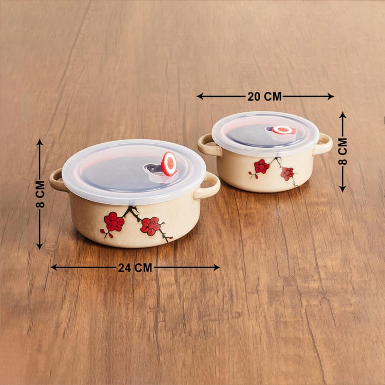 Caraway Stoneware Casserole With Lid