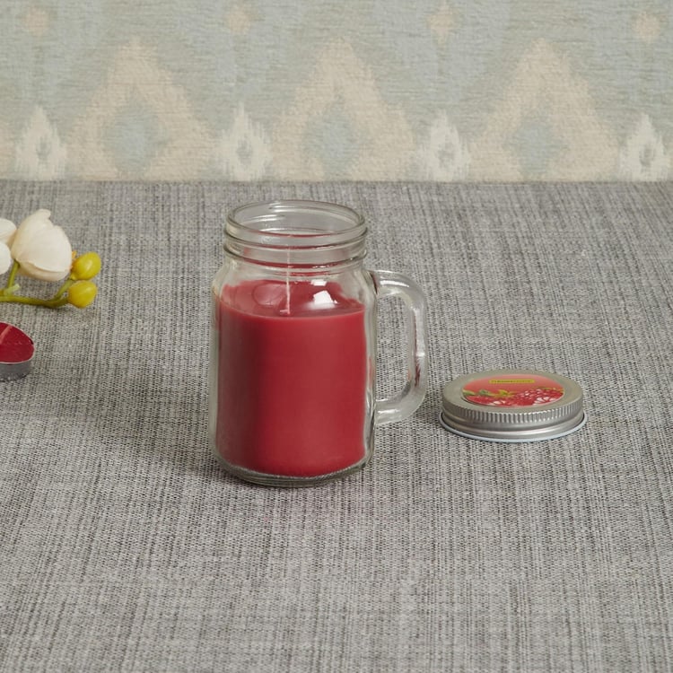 Colour Connect Mason Jar CandleRaspberry