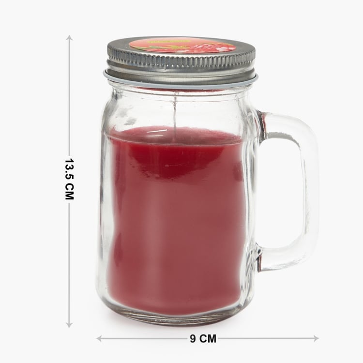 Colour Connect Mason Jar CandleRaspberry