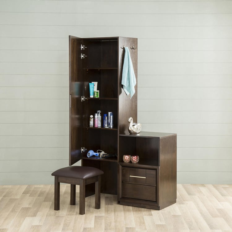 Elvis New Dresser Mirror With Sliding Door and Chair