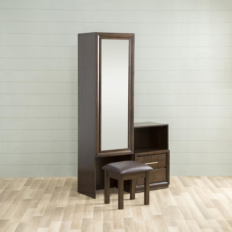 Elvis New Dresser Mirror With Sliding Door and Chair