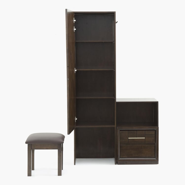 Elvis New Dresser Mirror With Sliding Door and Chair