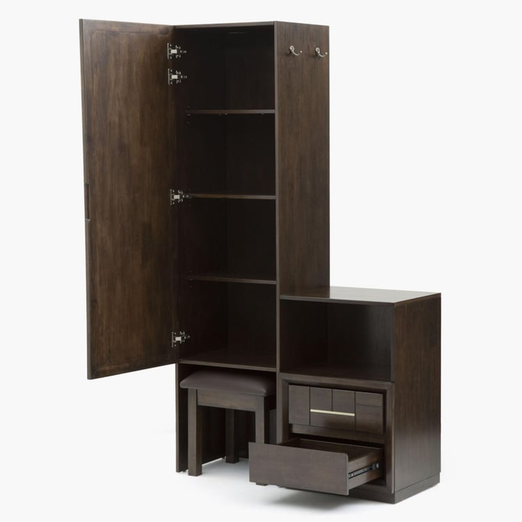 Elvis New Dresser Mirror With Sliding Door and Chair