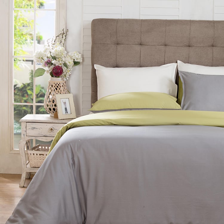 MASPAR Hannah 3-Pc. Solid King Size Bed Duvet Cover- 228 x 275 cm