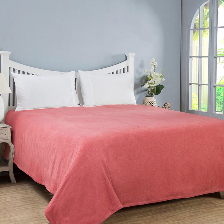 MASPAR Jesscia Solid Double Bed Cover - 228 x 275 cm