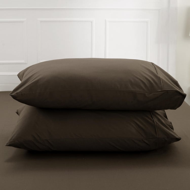MASPAR Solid Pillow Covers - Set of 2 Pcs 50 x 75 cm