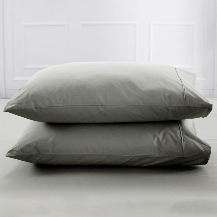 MASPAR Solid Pillow Covers - Set of 2 - 50 x 75 cm