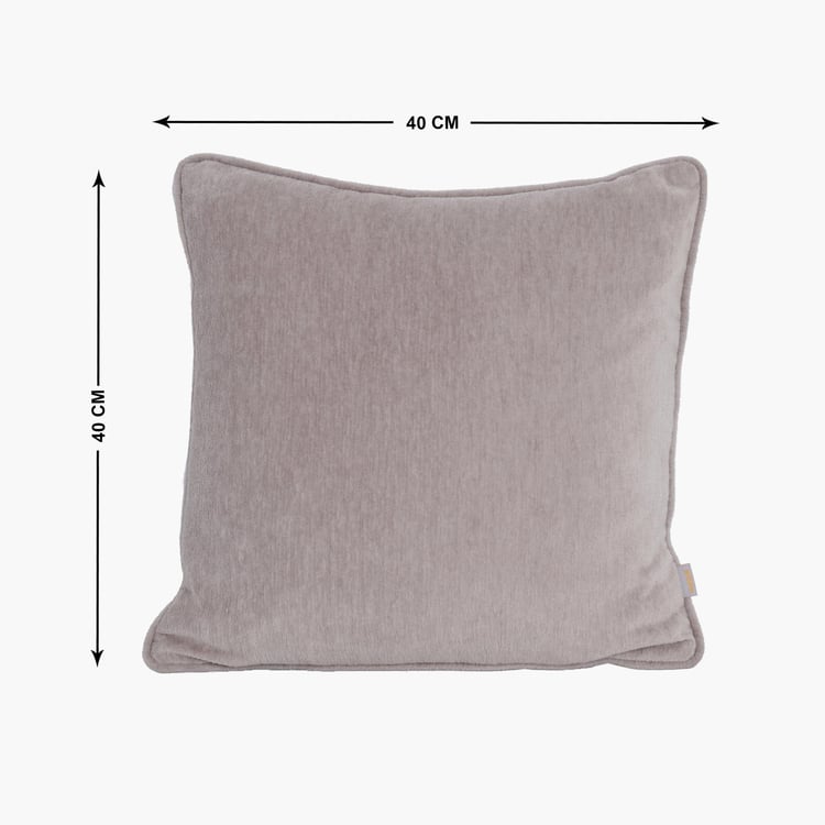 MASPAR Colour Connect - Jessica Grey Solid Cotton Cushion Cover - 40x40cm