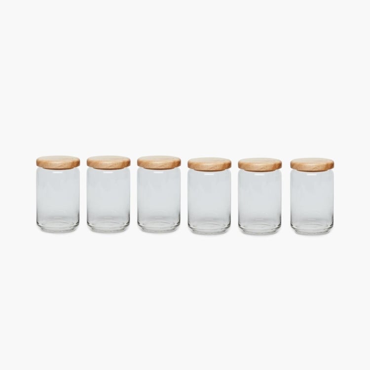 OCEAN Set of 6 Glass Storage Jars - 750ml