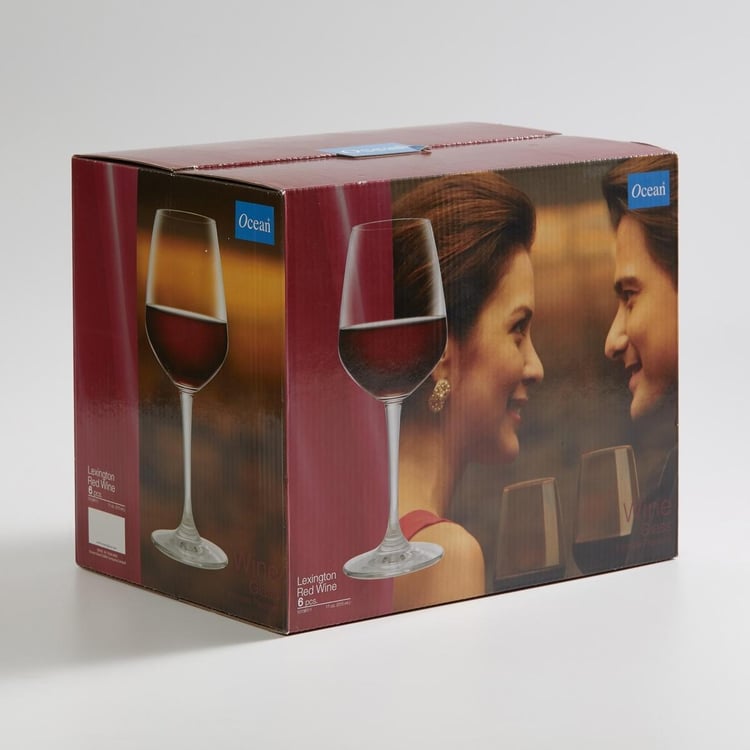 OCEAN Lexington Set of 6 Red Wine Glasses - 315ml