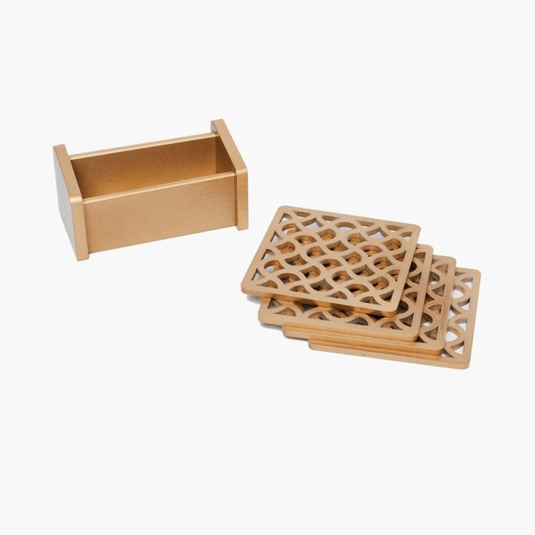 Moksha Laser Cut Coasters - Set of 4