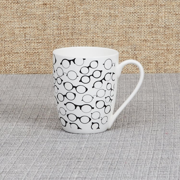 Raisa Retro Glasses Bone China Mug