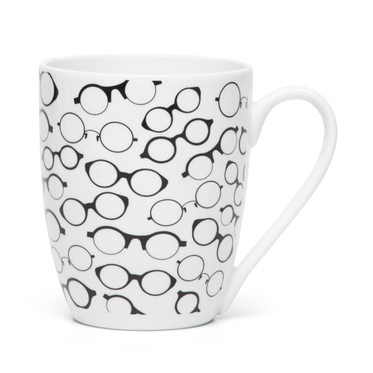 Raisa Retro Glasses Bone China Mug