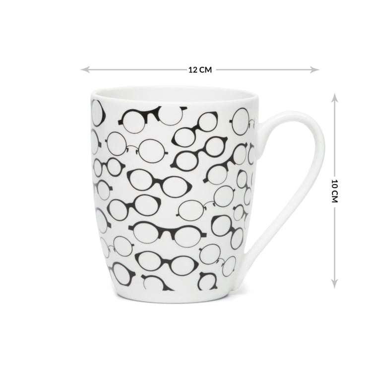 Raisa Retro Glasses Bone China Mug