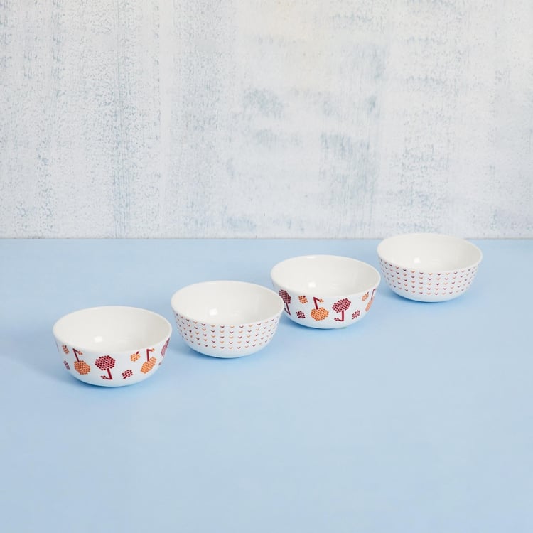 Emily Romi Printed Katori - Set of 4