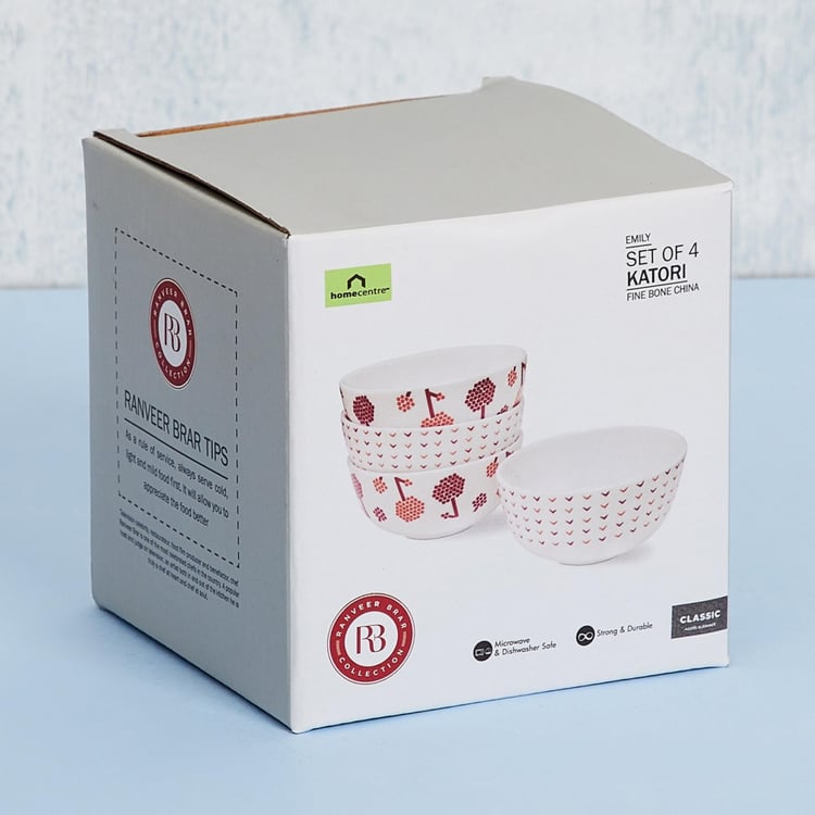 Emily Romi Printed Katori - Set of 4