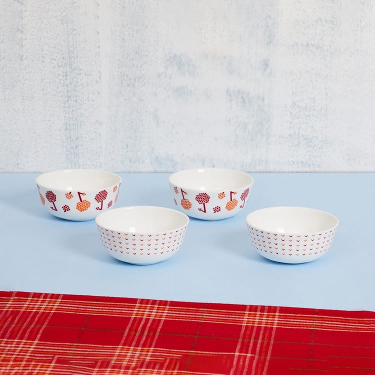 Emily Romi Printed Katori - Set of 4