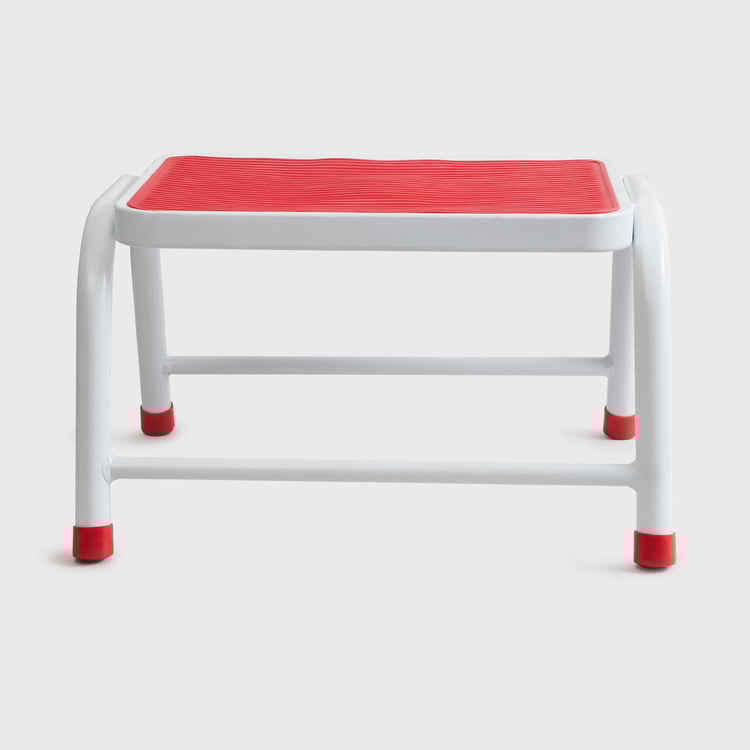 Omnia Red Solid Metal Stool