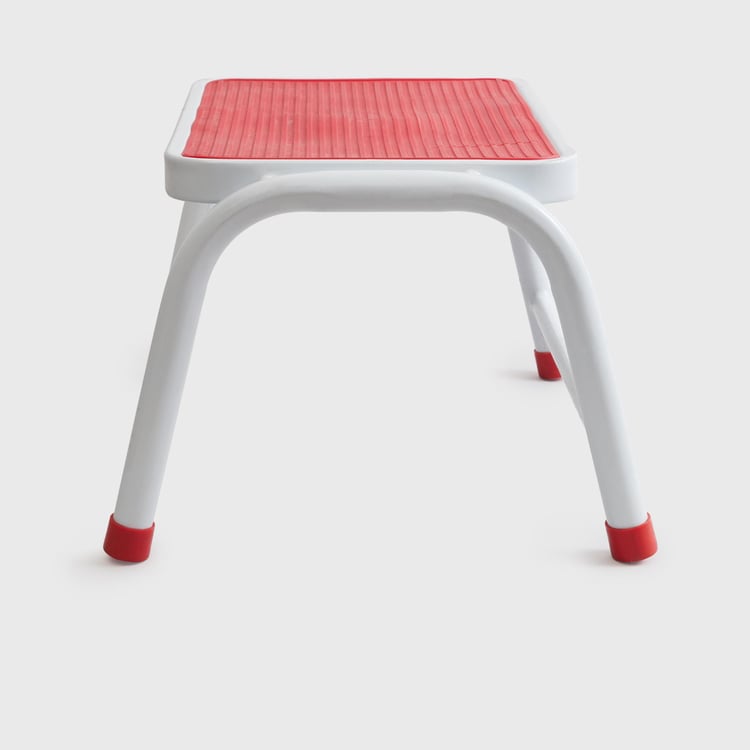 Omnia Red Solid Metal Stool