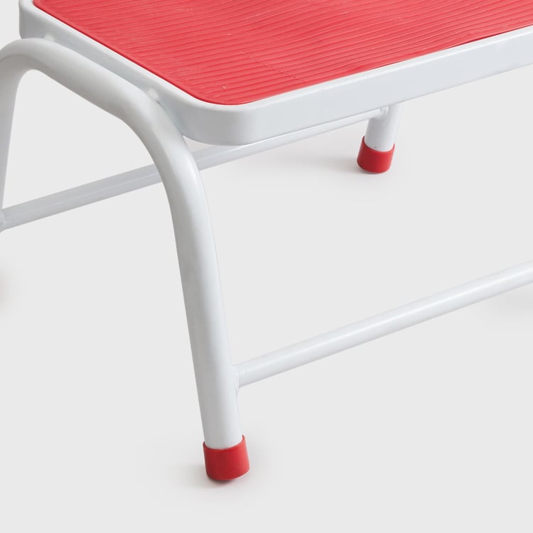 Omnia Red Solid Metal Stool