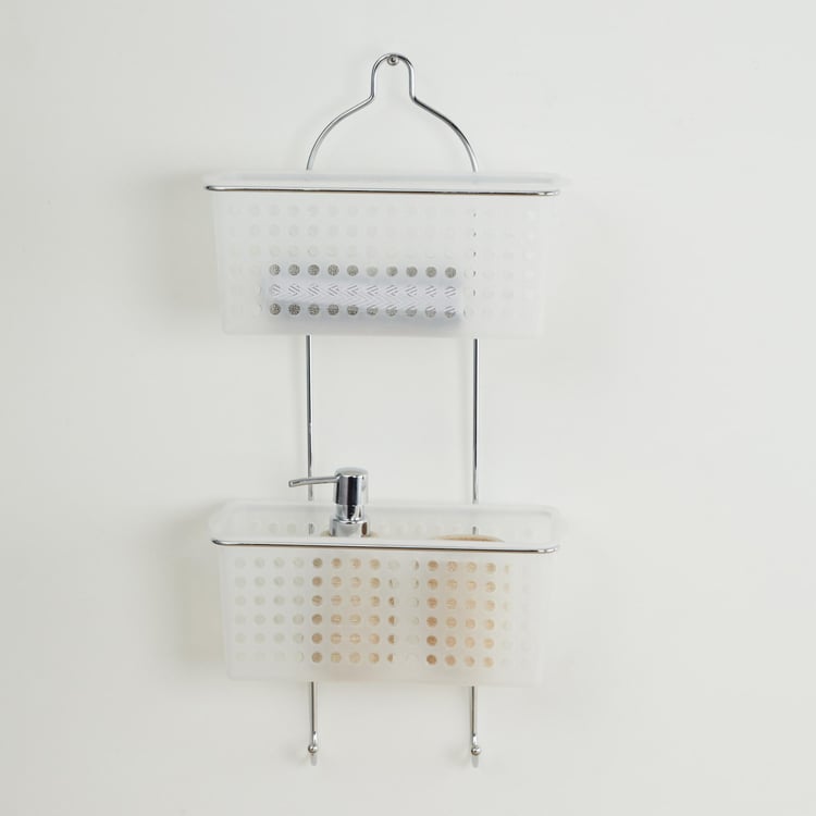 Burlington Wall Mounted Two-Tier Shower Caddy