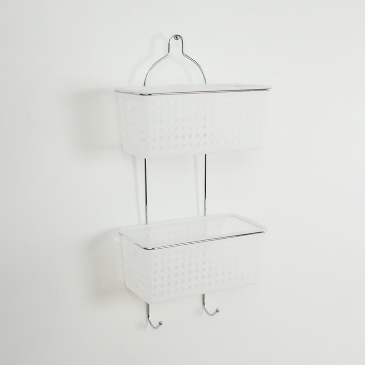 Burlington Wall Mounted Two-Tier Shower Caddy