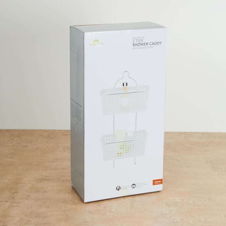 Burlington Wall Mounted Two-Tier Shower Caddy