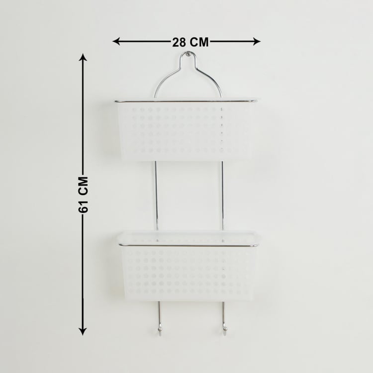 Burlington Wall Mounted Two-Tier Shower Caddy