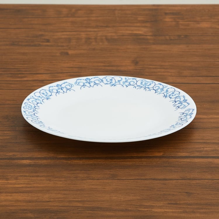 SOLITAIRE Opal Ware Printed Quarter Plate