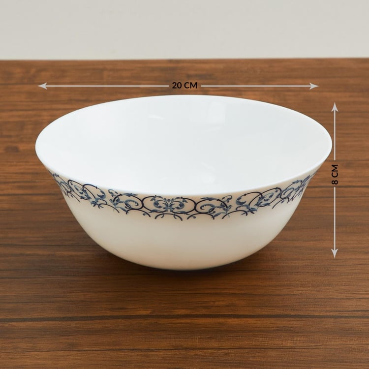 SOLITAIRE Opal Ware Printed Serving Bowl