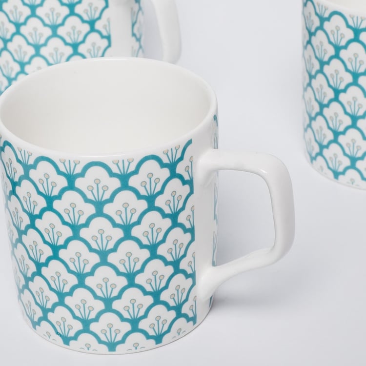 Mandarin Printed Coffee Mugs - Set of 6