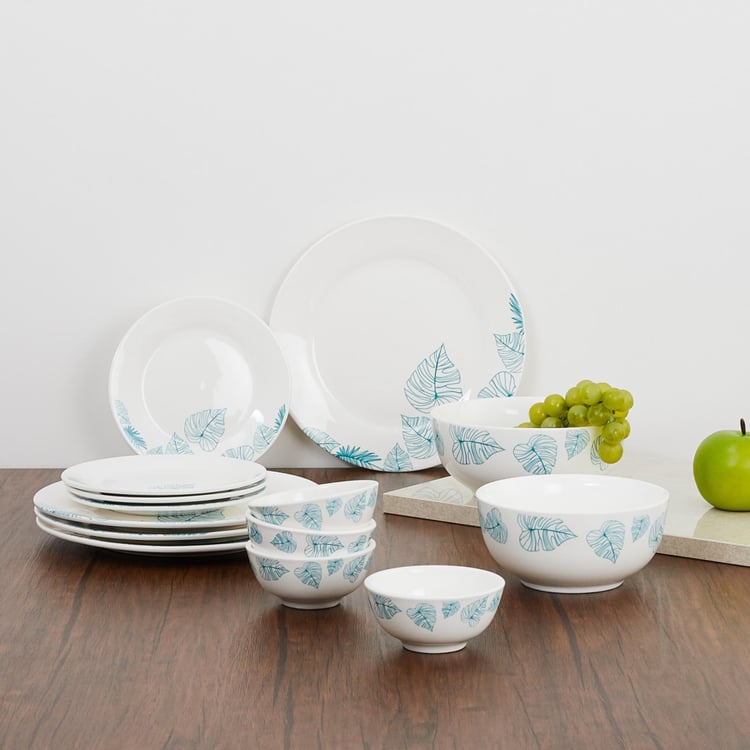 Pristine Printed Dinner Set - Set of 14 Pcs