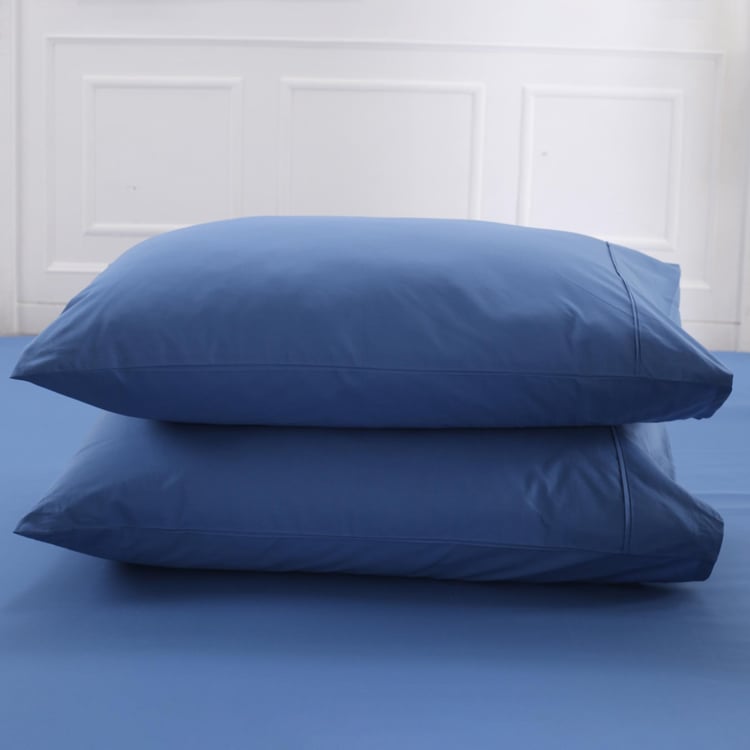 MASPAR Solid 3-Piece Double Fitted Sheet Set - 183 x 198 cm