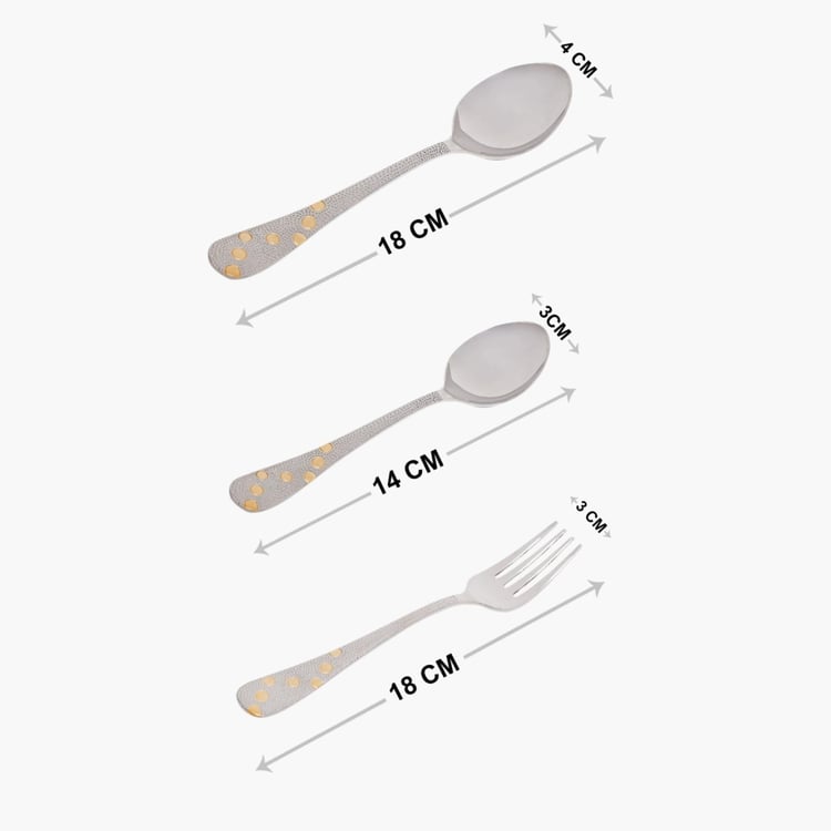 Laurel Stainless Steel 24-Piece Spoon & Fork Cutlery Set