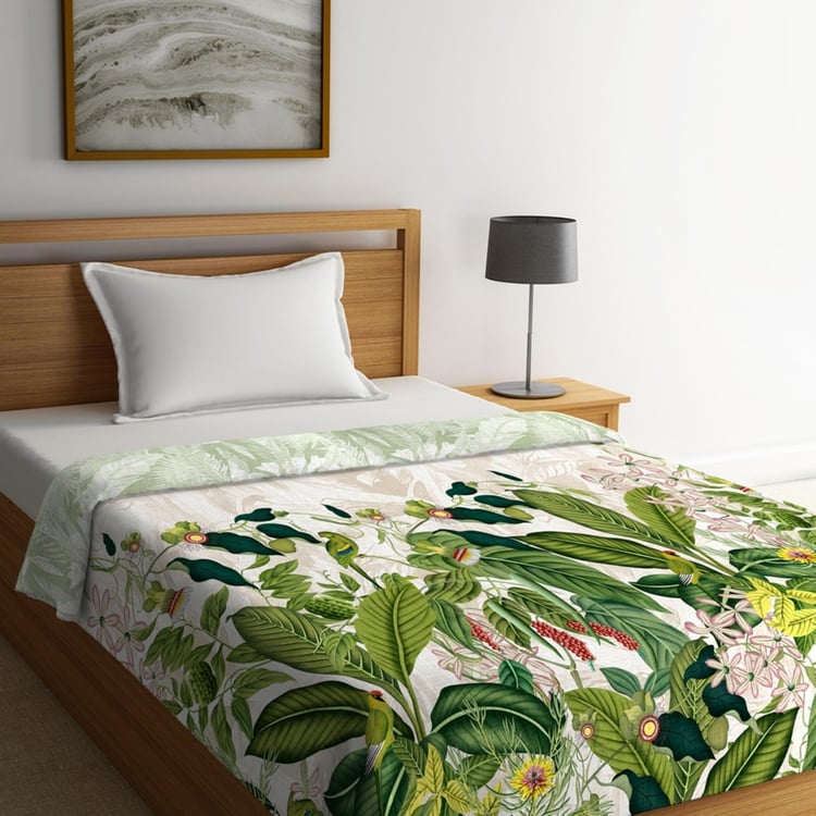PORTICO Rain Forest Printed Cotton Single Bed Comforter