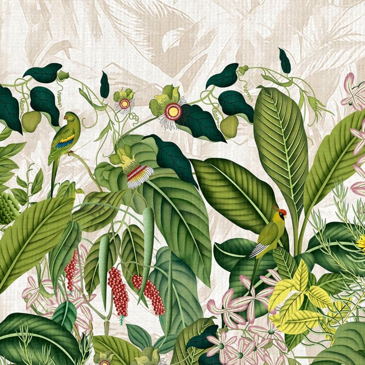 PORTICO Rain Forest Printed Cotton Single Bed Comforter