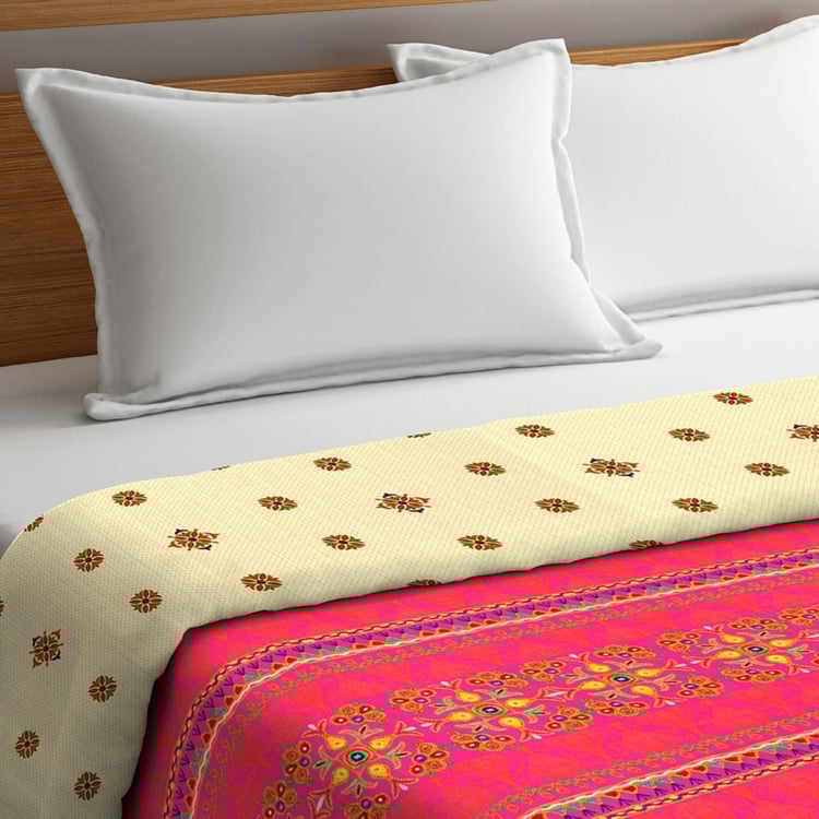 Buy PORTICO Neeta Lulla Printed Cotton Queen Comforter from Portico at just INR 5999.0