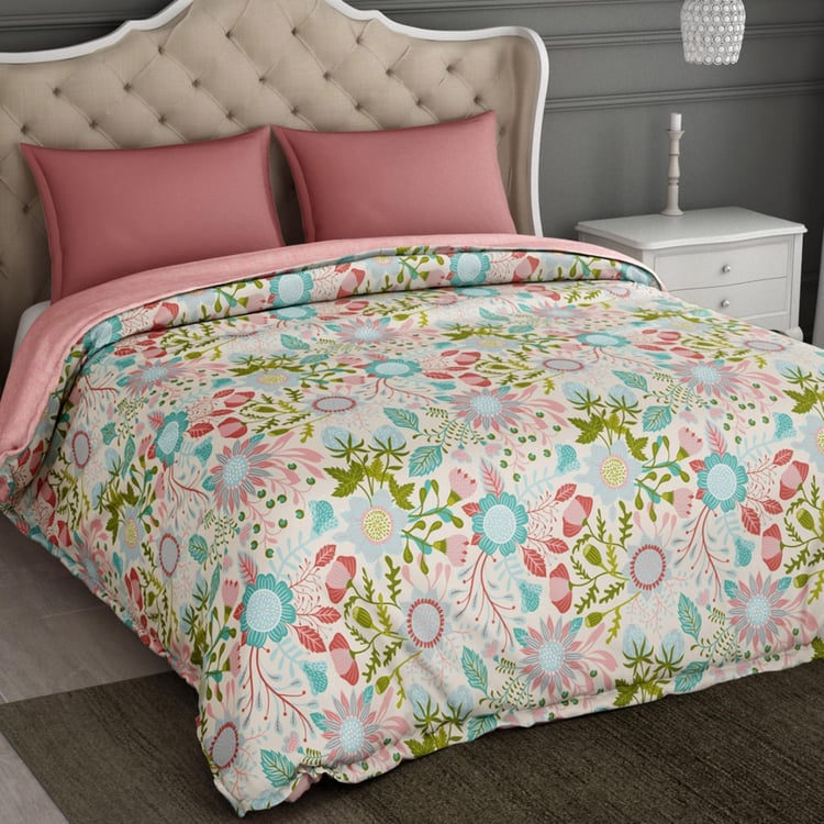Spaces Winter Quilt Floral Print