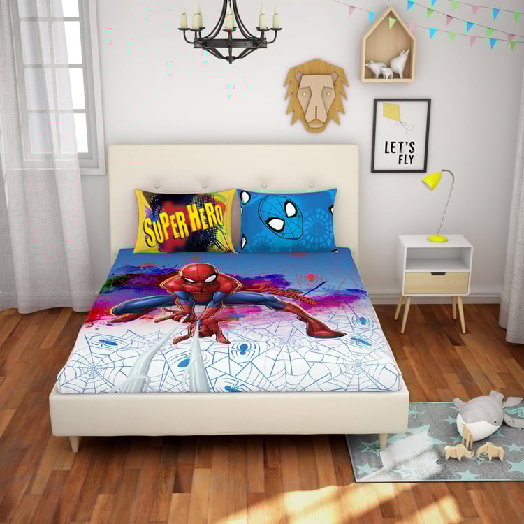 SPACES Spiderman Print 3-Piece Bedding Set - 228 x 274