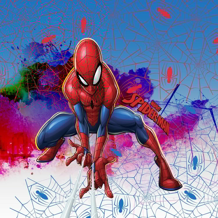 SPACES Spiderman Print 3-Piece Bedding Set - 228 x 274