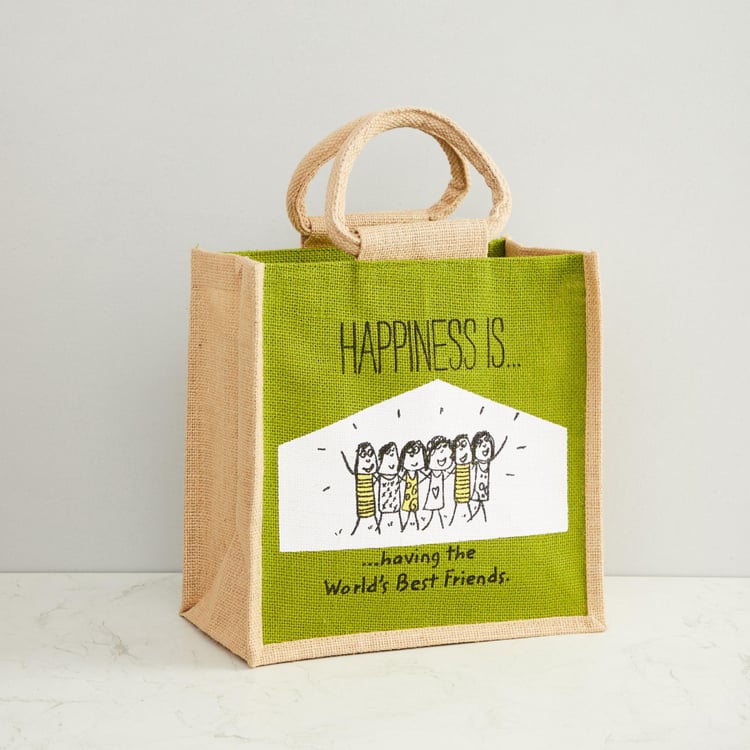 Kale Saddle Printed Lunch Bag