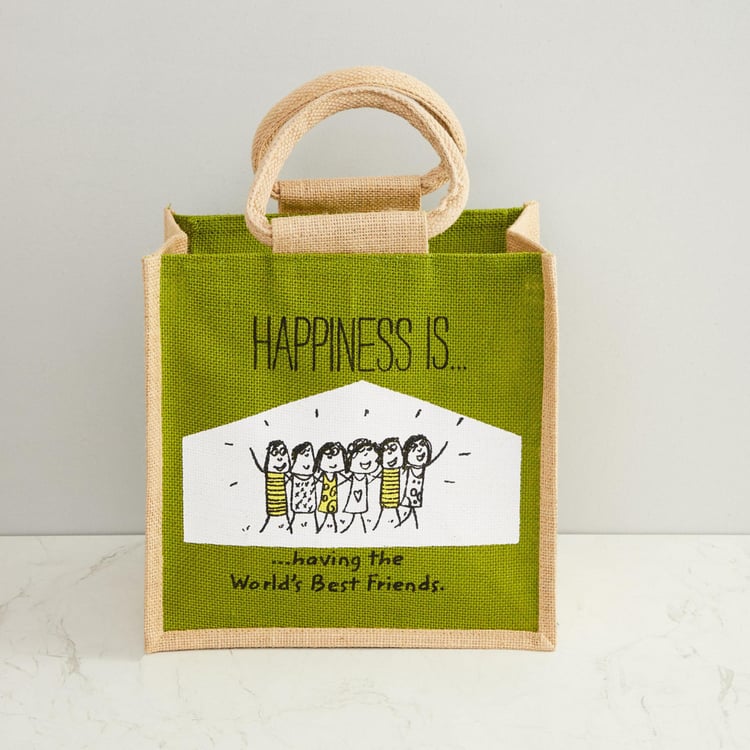 Kale Saddle Printed Lunch Bag