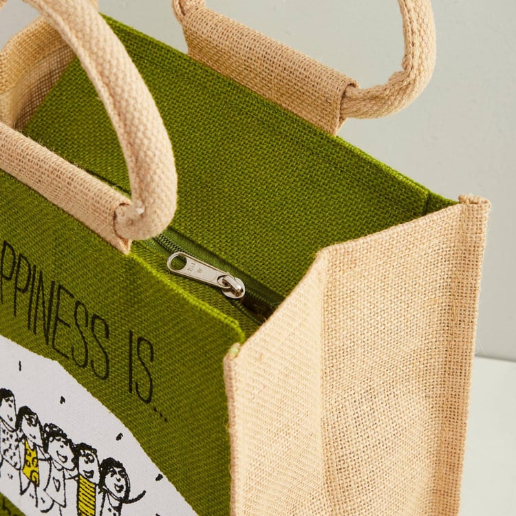 Kale Saddle Printed Lunch Bag