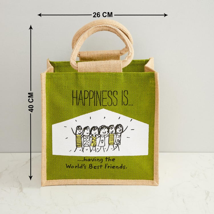 Kale Saddle Printed Lunch Bag